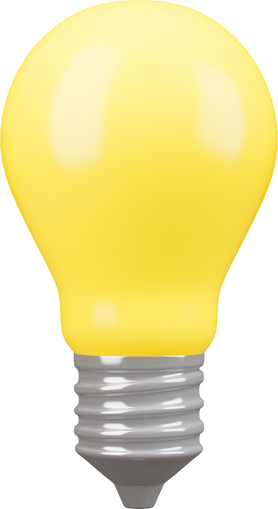 3d Element Light Bulb Icon 3d Render Illustration